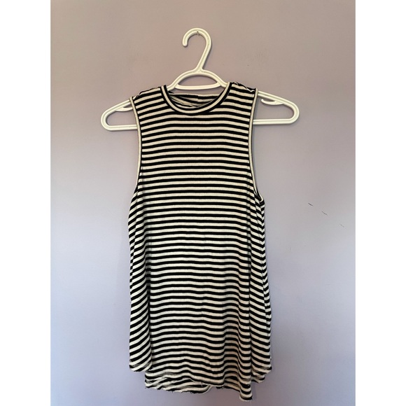 Anthropologie Pure + Good Striped Mock Neck Tank - Picture 2 of 3